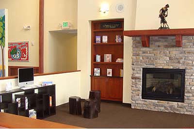 Riverstone Academy Fireplace Sitting Area